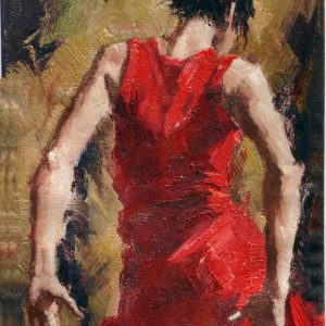 red gown girl